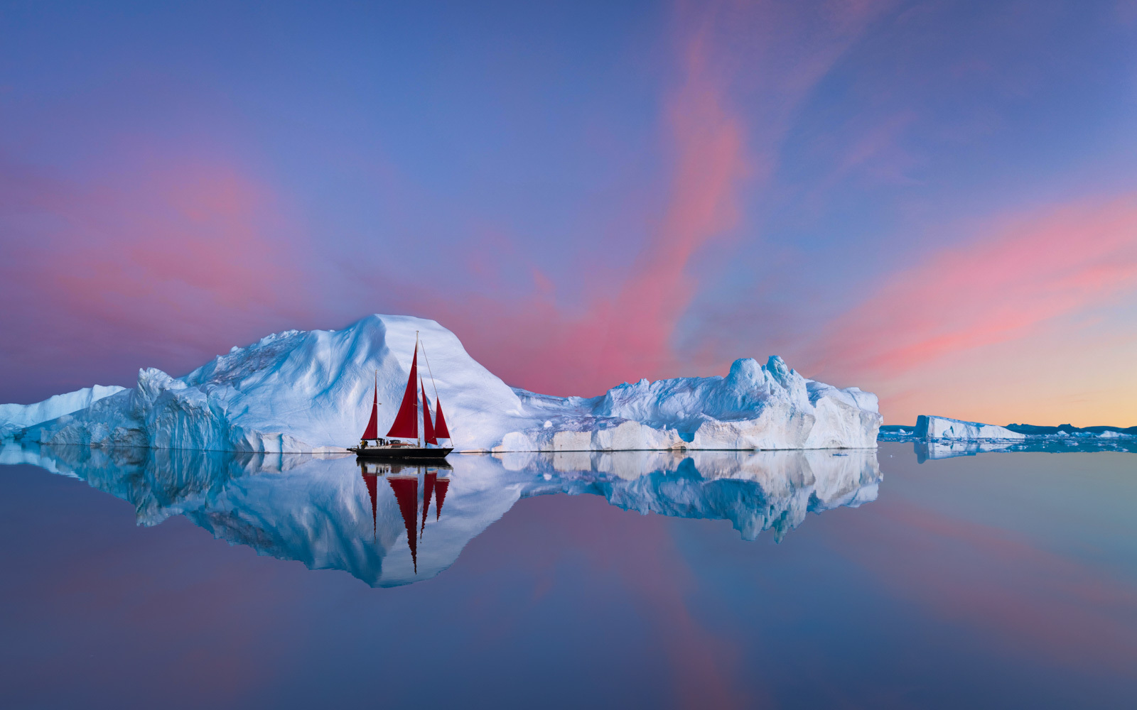 CRIMSON SAILS AT DAWN